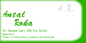 antal roka business card